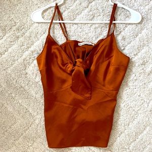 Bronze silk Abercrombie and Fitch  tank top in a size woman’s small